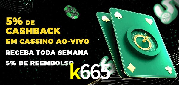 Promoções do cassino ao Vivo k665